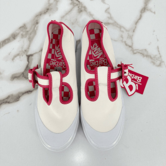 Vans Barbie Ua Style 93 Dx in Barbie White Pink Mary Jane Sneakers Shoes W 10 - Picture 2 of 8